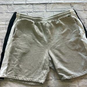 Lacoste Sweat Shorts 3XL | Gray Striped Regular Fit NWOT Side Pockets